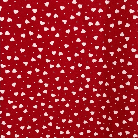 SHEIN Loose fit polkadot lipstick Red Bell Sleeve Blouse top Relaxed Boxy Fit L - Picture 4 of 15